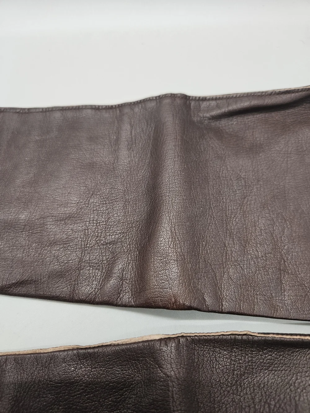 Vtg Aris of Paris Real Kidskin Leather Opera Gloves Size 7 Brown Meacham's Box